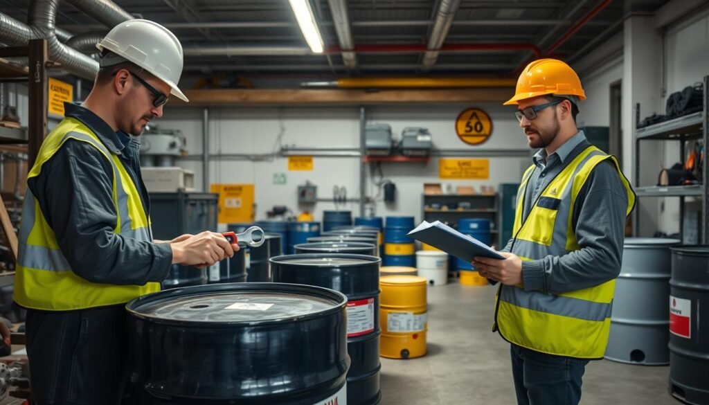 hazardous waste storage practices equipment maintenance